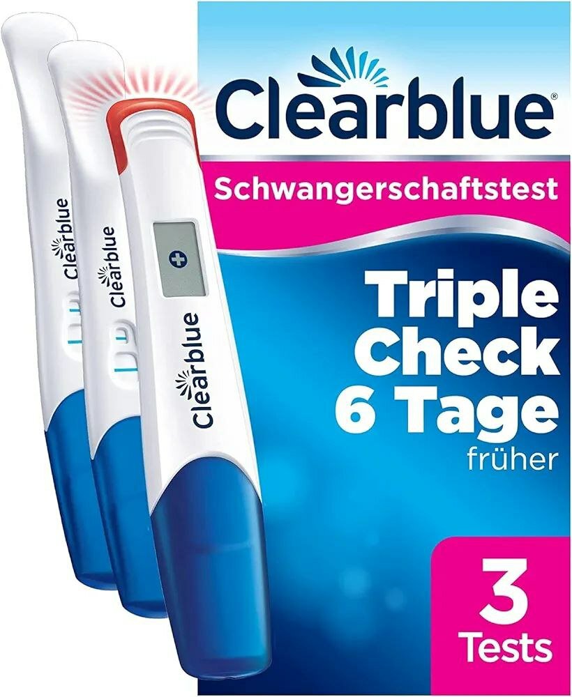 Тест для определения срока беременности Clearblue, 3 шт,