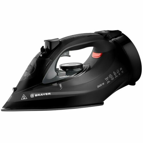 Утюг BRAYER 4015BR 2400 Вт керамическая подошва 25 гмин 300 мл чёрный 511700₽
