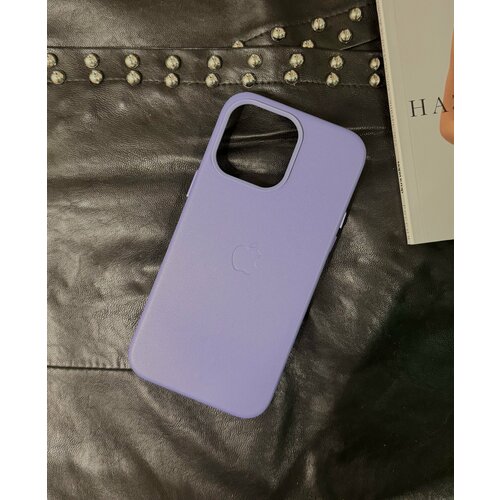 Чехол сиреневый для IPhone 14 Pro Max Leather Case с анимацией и функцией MagSafe кожаный чехол leather case для iphone 14 pro max с magsafe black