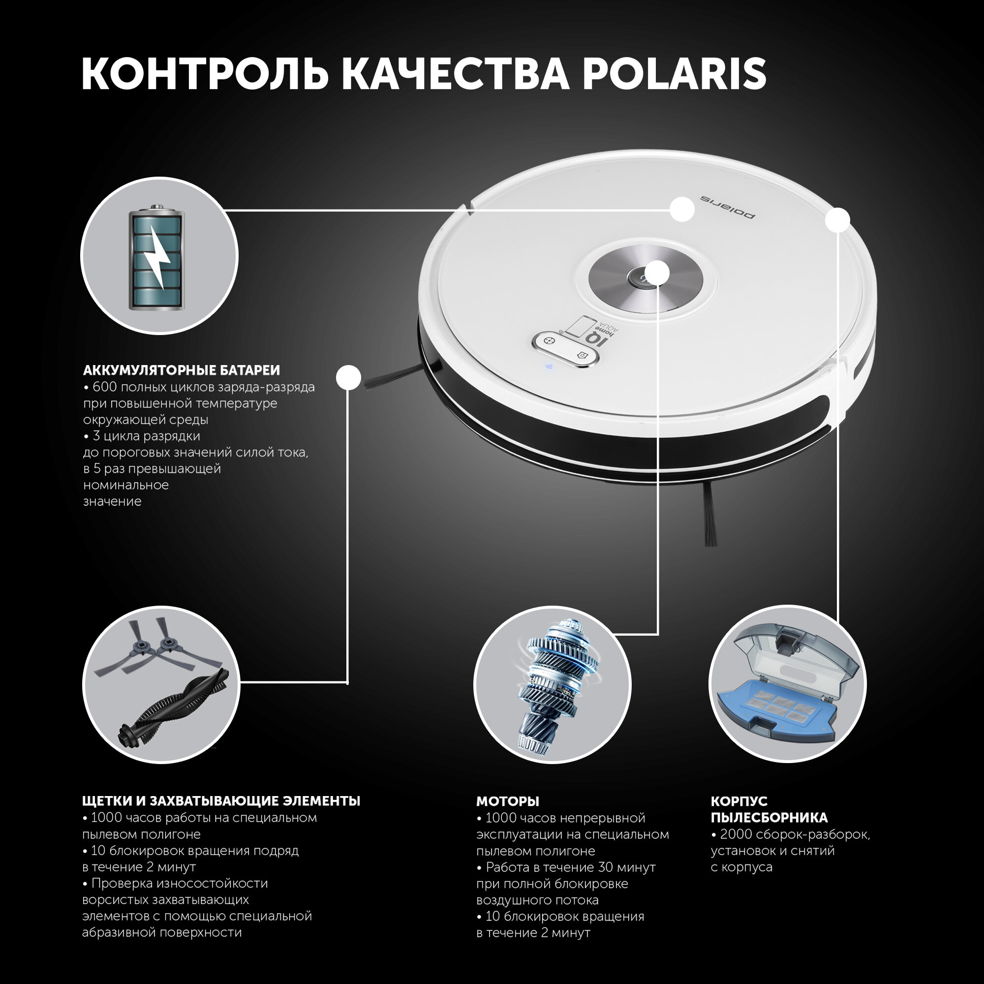 Робот-пылесос Polaris PVCR 3200 IQ Home Aqua - фото №10