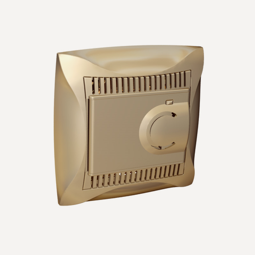 Изображение товара Регулятор теплого пола Lexel Дуэт с датчиком +5 до +50°C 10 А WDE000438 Шампань