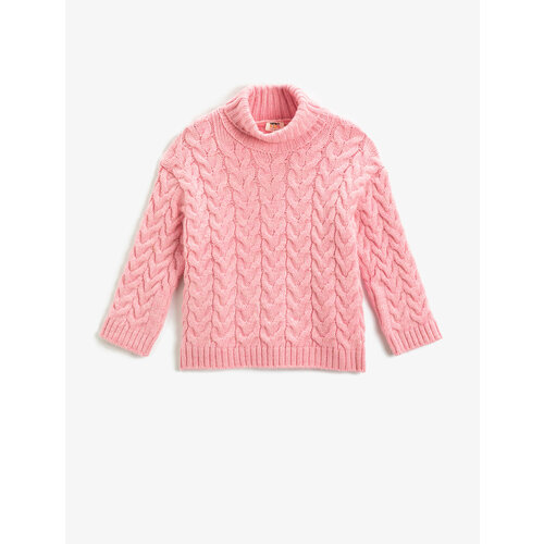 Свитер KOTON, размер 5-6 лет, розовый свитер koton размер 5 6 лет бежевый