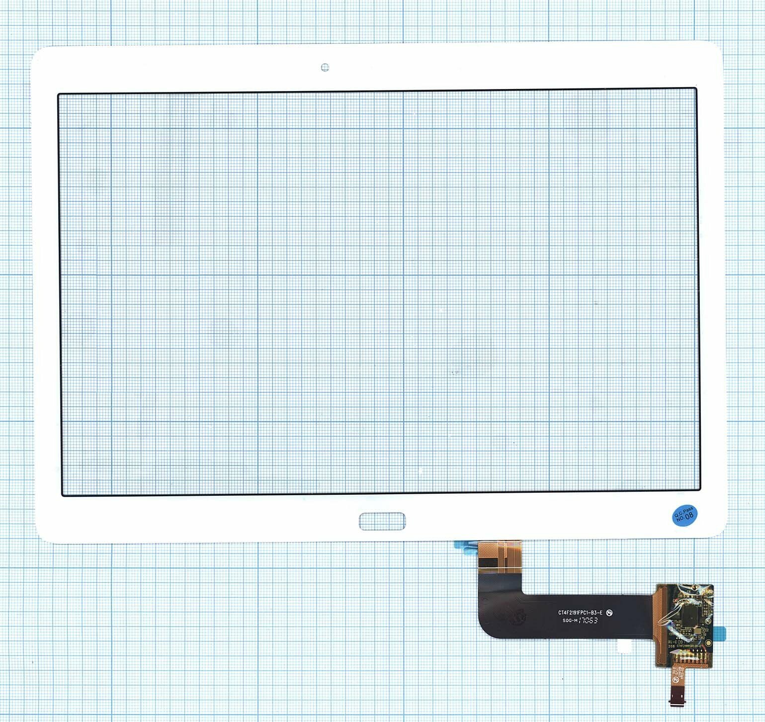 Сенсорное стекло (тачскрин) для Huawei MediaPad M2 10.0 белое