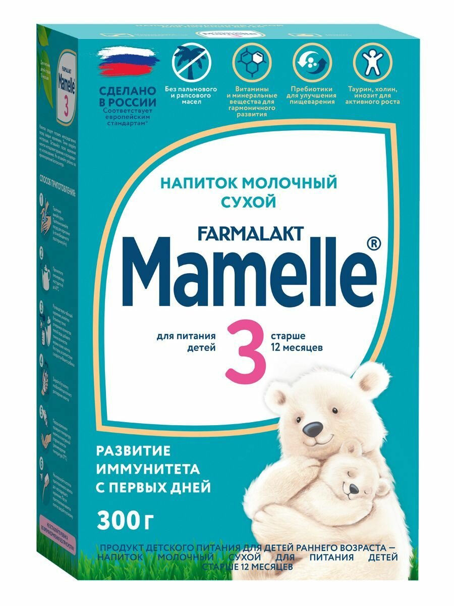 MAMELLE 3 Сухой Молочный Напиток с Нуклеотидами {с 12 мес} 300г