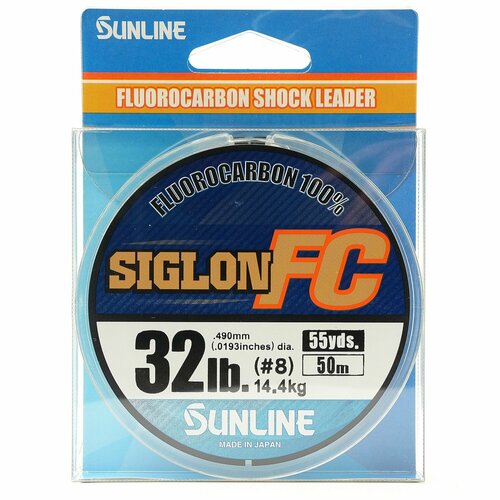 Флюорокарбоновая леска для рыбалки Sunline Siglon FC 2020 50м; #8.0/0.49mm