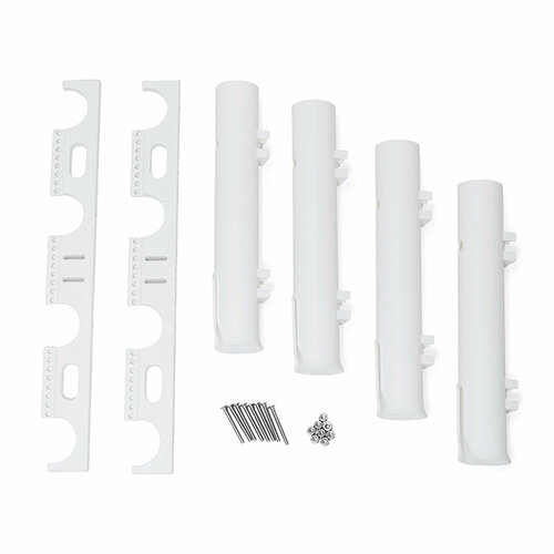 Держатель спиннинга SUNFINE 4стакана, 50мм, белый пластик