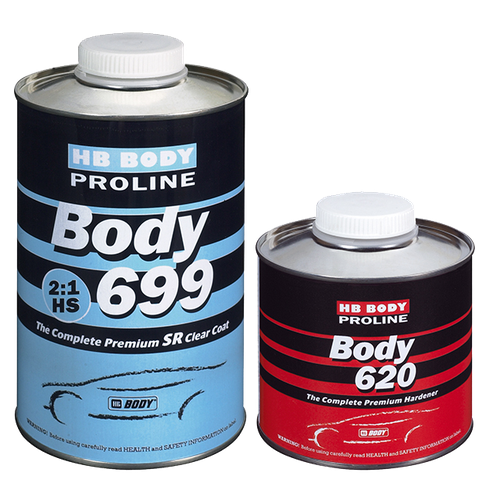 Лак Body Proline 699 акриловый HS 2+1 (1л+0,5л) отвердитель 754 HB-BODY 6990000001 | цена за 1 шт