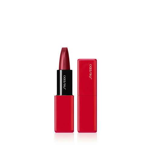 фото Shiseido помада technosatin gel lipstick 3,3 гр, оттенок 411 scarlet cluster