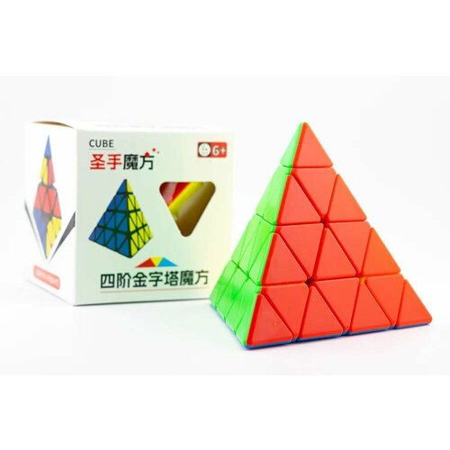 Головоломка пирамидка ShengShou 4x4x4 Master Pyraminx v2 головоломка пирамидка рубика shengshou pyraminx белый пластик