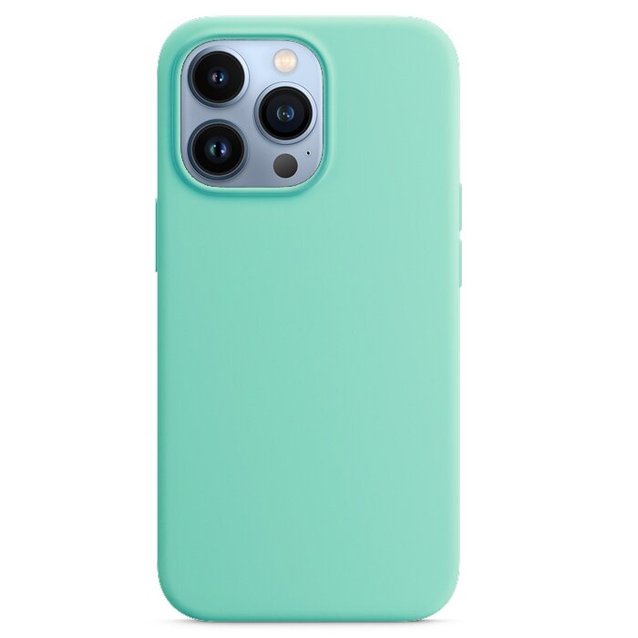 Чехол для iPhone 13 Pro Liquid Silicone Case Turquoise