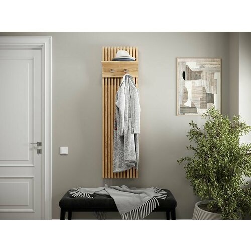 Вешалка в прихожую Дуглас 40х150х235 Дуб крафт золотой 13039₽