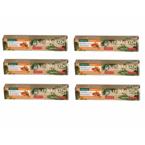 Природный бальзам Зубная паста Облепиха, 85 г, 6 штук