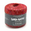 Фото #10 Grecale LANA GATTO пряжа для вязания с пайетками. Полиэстер: 45%, Нейлон: 55% Цвет: 8990, Красный (1 моток)