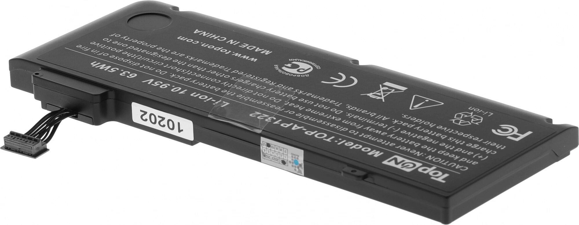 Аккумулятор TopON TOP-AP1322 10.95V 5500mAh 60Wh для Apple PN: AP1322 - фото №3