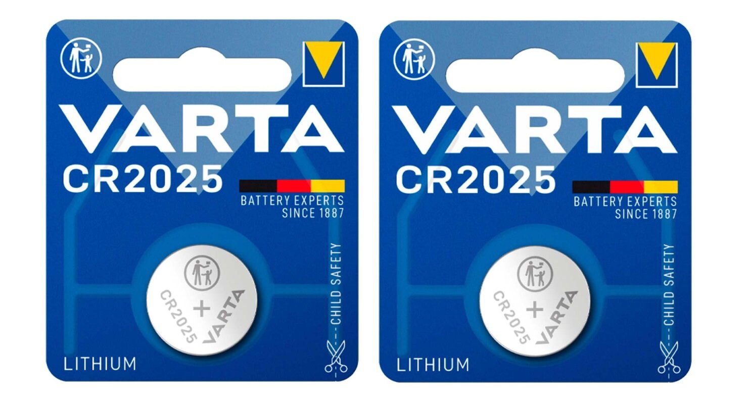 Батарейка Varta CR2025, 1 шт, 2 уп