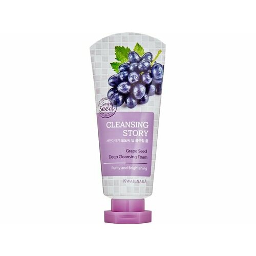 Очищающая пенка для умывания лица Welcos CLEANSING STORY Grape Seed Deep Cleansing Foam очищающая пенка для умывания лица cleansing story grape seed deep cleansing foam