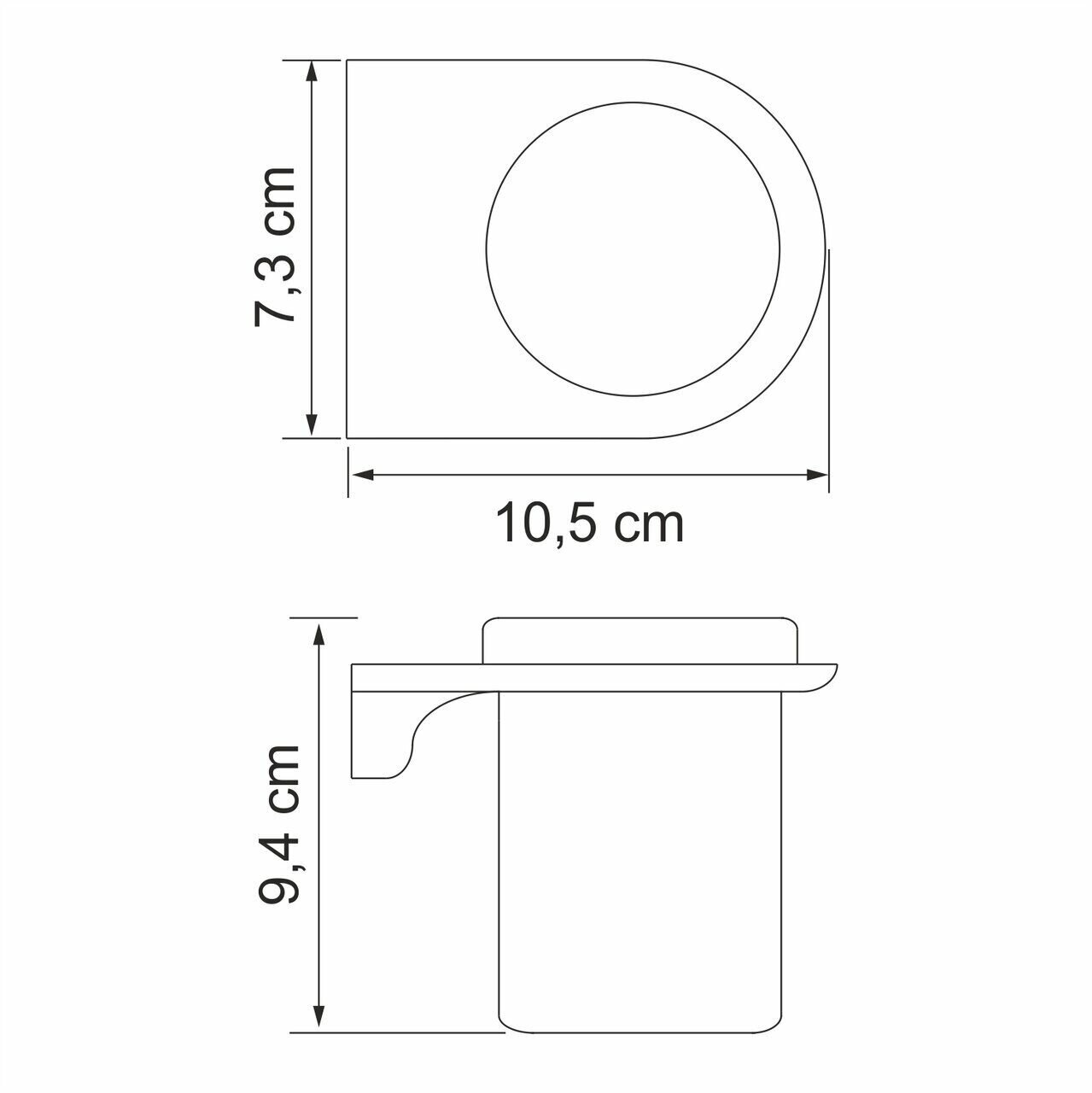 Стакан WasserKraft Kammel K-8300 K-8328 (K-8328WHITE) хром/белый - фото №11