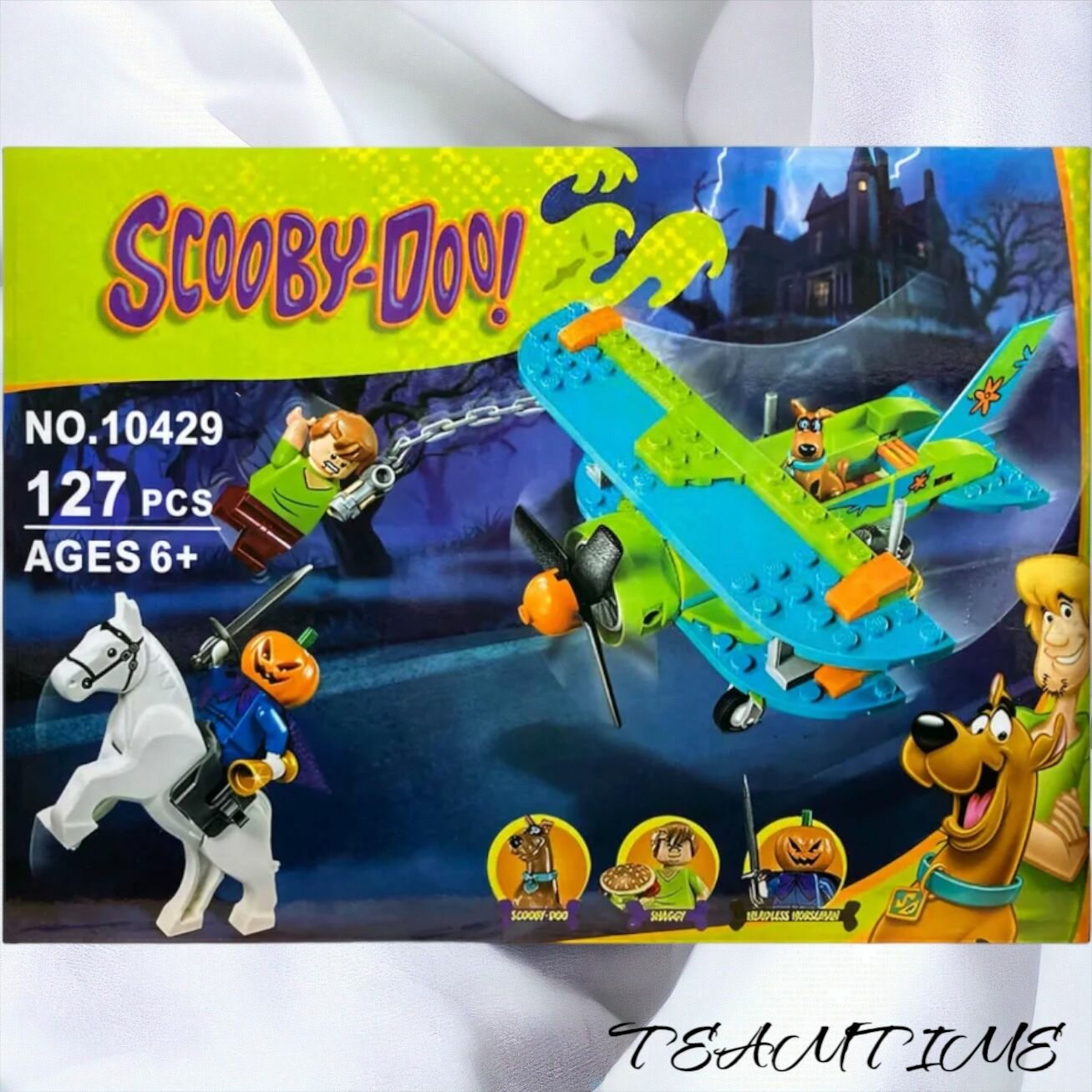 Конструктор Скуби Ду Scooby Doo Таинственные приключения на самолете 10429, 127 дет.