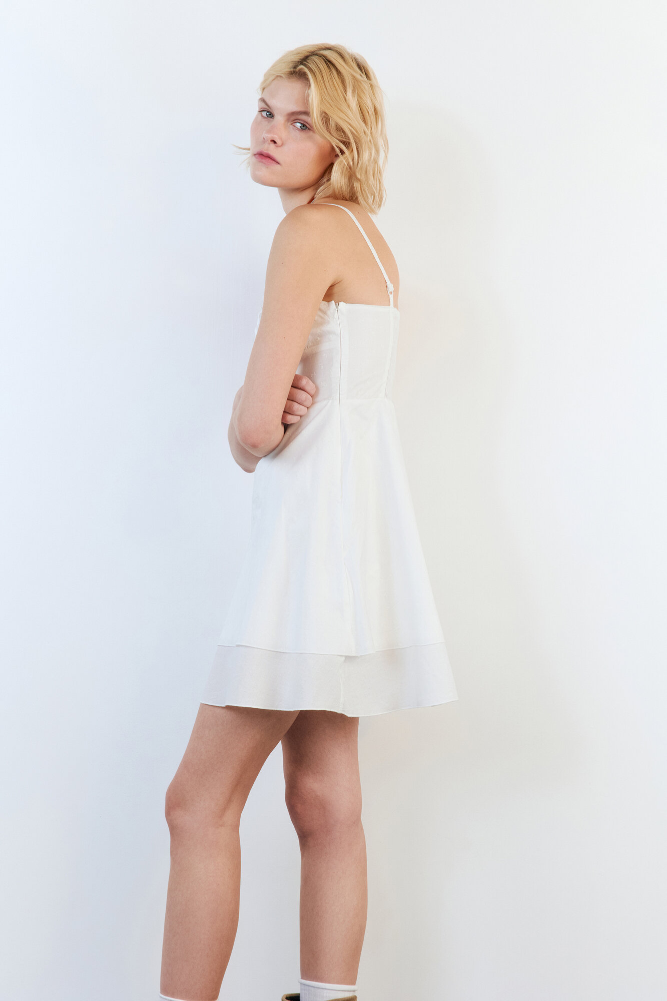 Платье Befree Basic, размер L, белый/принт — фото 1