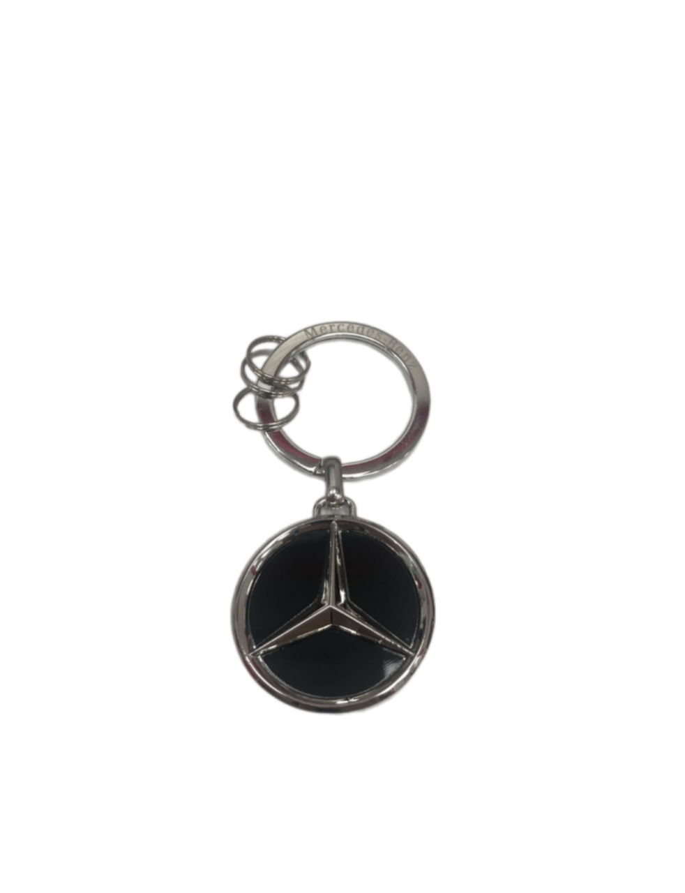 Брелок MGS-Tuning Брелок круглый металлический черный на ключ Mercedes 