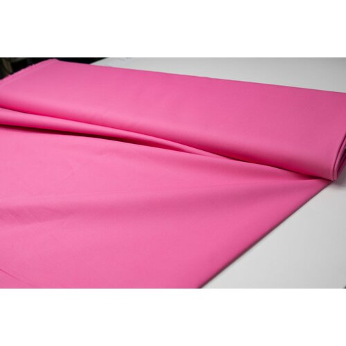 Ткань для шитья Хлопок джинс облегченный розовый яркий