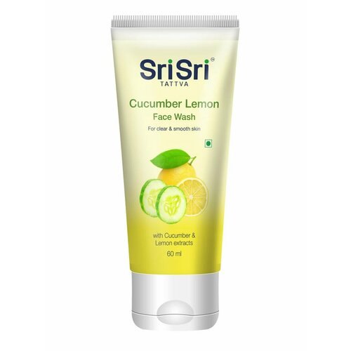 Средство для умывания Sri Sri Tattva с огурцом и лимоном Cucumber Lemon 60 мл 308₽