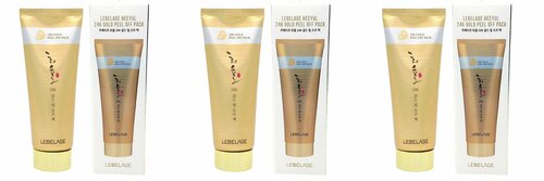 Lebelage Маска-пленка для лица с экстрактом золота Heeyul 24K Gold Peel Off Pack, 150 мл, 3 шт