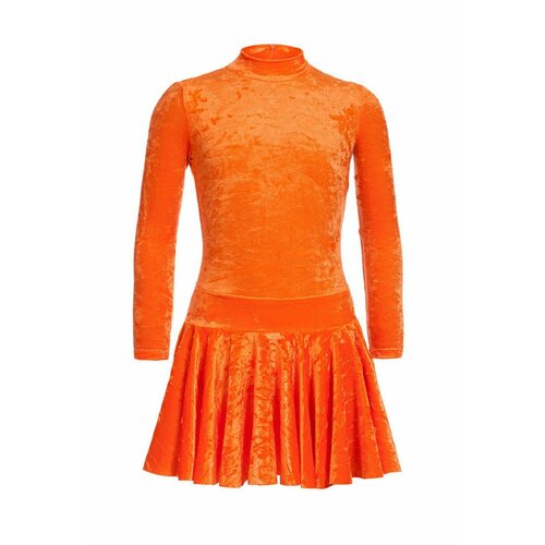 фото Платье для танцев aliera, размер 36, оранжевый