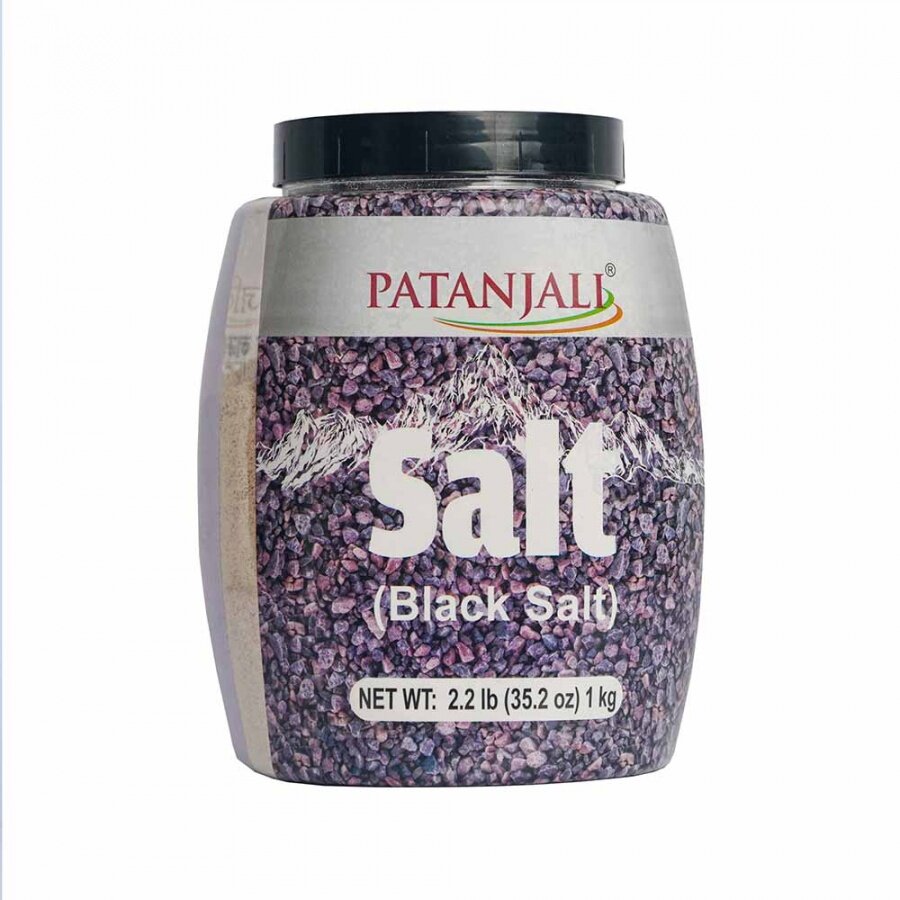 PATANJIALI Black Salt Kala Namak Гималайская чёрная соль 1кг