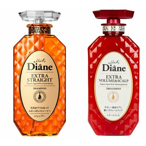 кератиновая сыворотка против выпадения волос moist diane diane perfect beauty 50 мл Moist Diane Набор Шампунь и Бальзам-маска для волос Perfect Beauty кератиновая Объем, по 450 мл