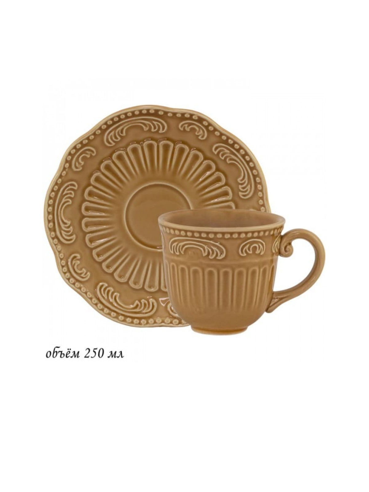 фото Чайная пара Lenardi Бавария, из керамики, 250 мл