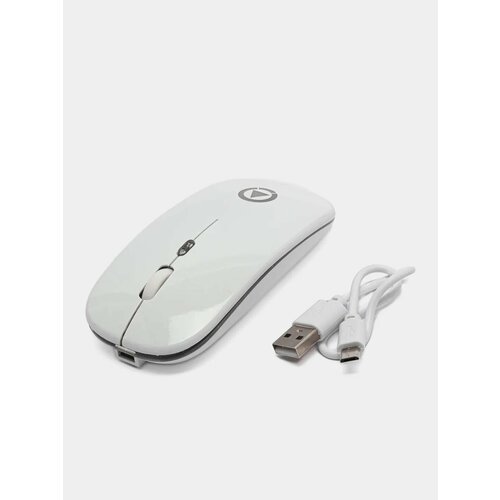 Мышь компьютерная беспроводная с подсветкой - Мышь белая 99900₽