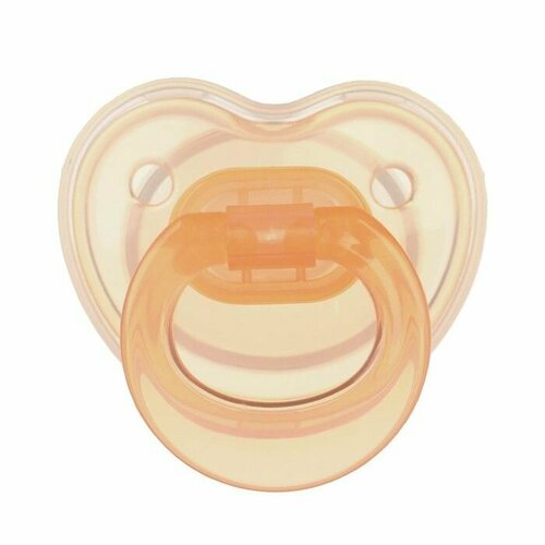 Пустышка силиконовая ортодонтическая с колпачком от 0 мес цвет персиковый 850₽