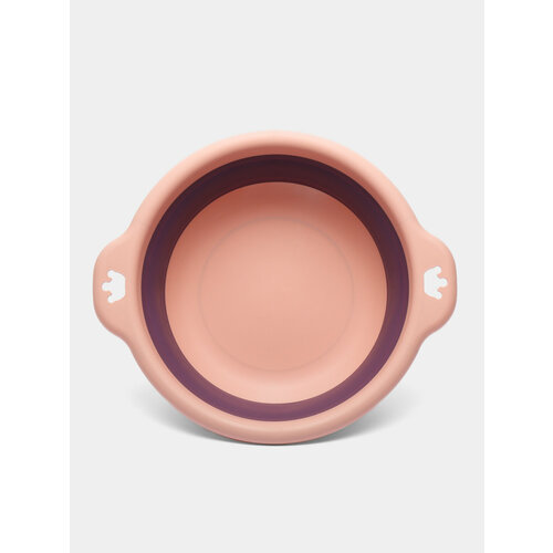 Таз складной силиконовый хозяйственный для стирки 2-4-7 л Размер в разложенном виде 32х9 см Цвет Розовый 1199₽