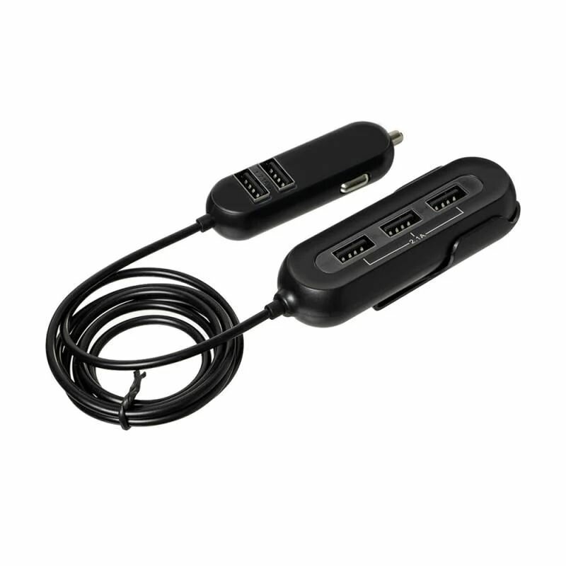 Разветвитель USB в салон автомобиля для подключения 5 устройств одновременно