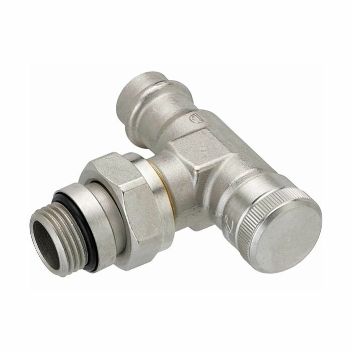 фото Клапан радиаторный запорный угловой press Danfoss RLV-15 R1/2" PN10 бар Kvs 2,5 м куб./ч