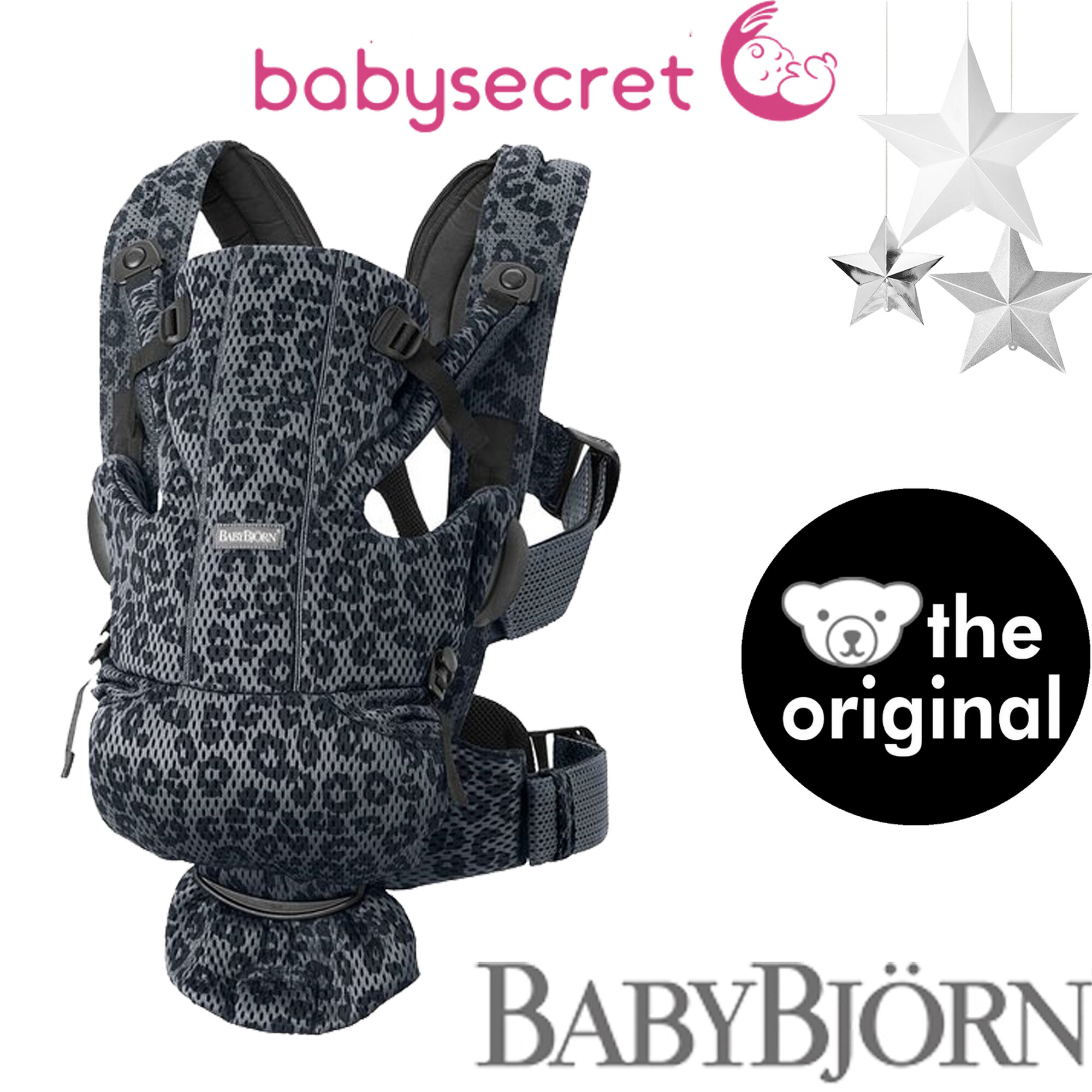 Рюкзак-кенгуру для новорожденных BabyBjorn Move Mesh (anthracite/leopard) 0990.78