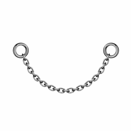 Пирсинг WANNA?BE!, размер 30 мм, серебряный