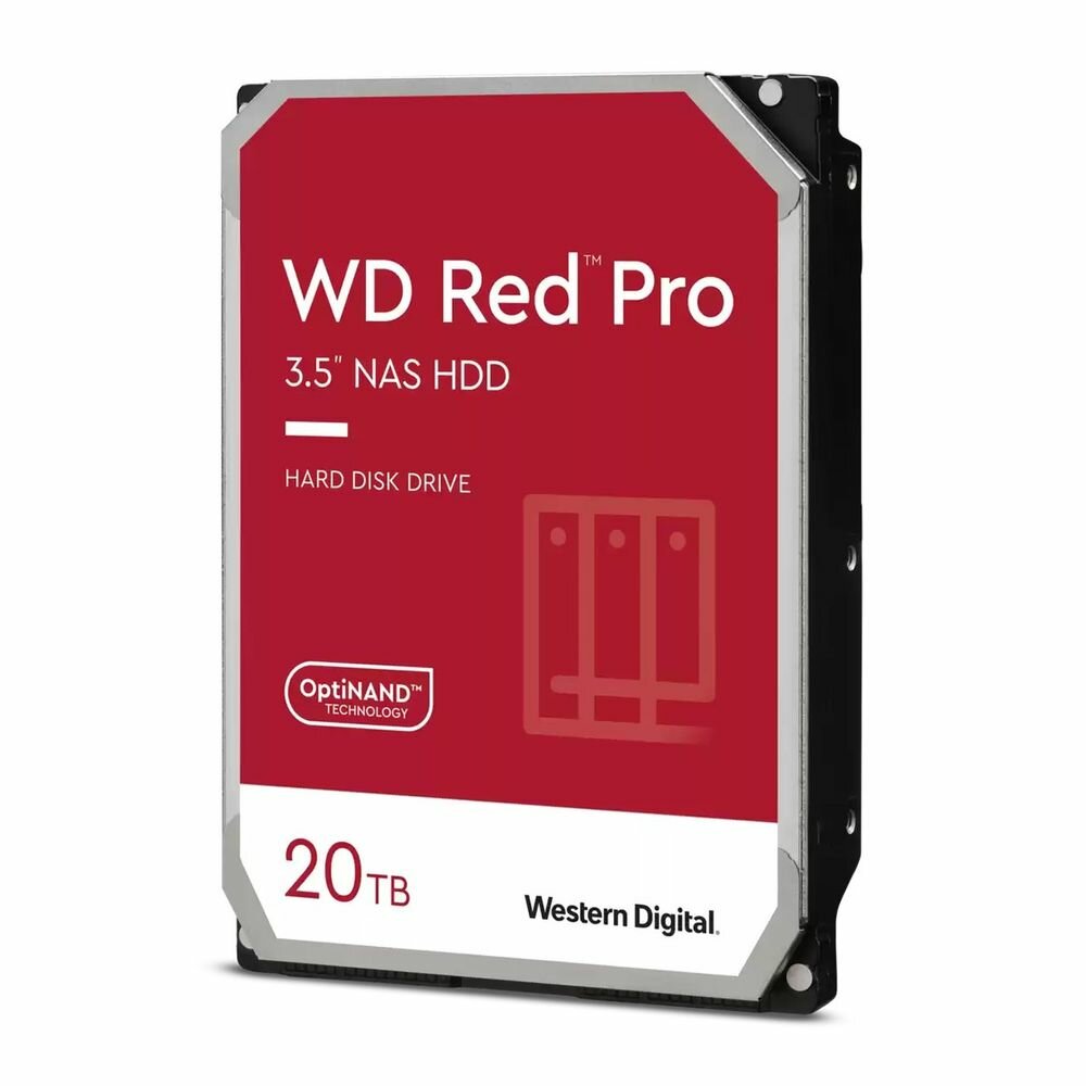 Western Digital Жесткий диск WD 20TB 3.5" 7200 RPM, SATA 6 Gb/s, CMR, 512 MB Cache WD201KFGX
