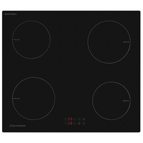Индукционная встраиваемая варочная панель Schaub Lorenz SLK IY 60 T5 60см стеклокерамика Safe Glass зона нагрева повышенной мощности системы безопасности 11765000₽