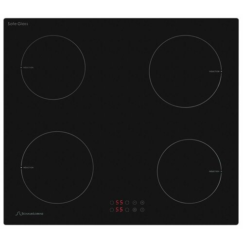 Индукционная встраиваемая варочная панель Schaub Lorenz SLK IY 60 T5, 60см, стеклокерамика Safe Glass, зона нагрева повышенной мощности, системы безопасности