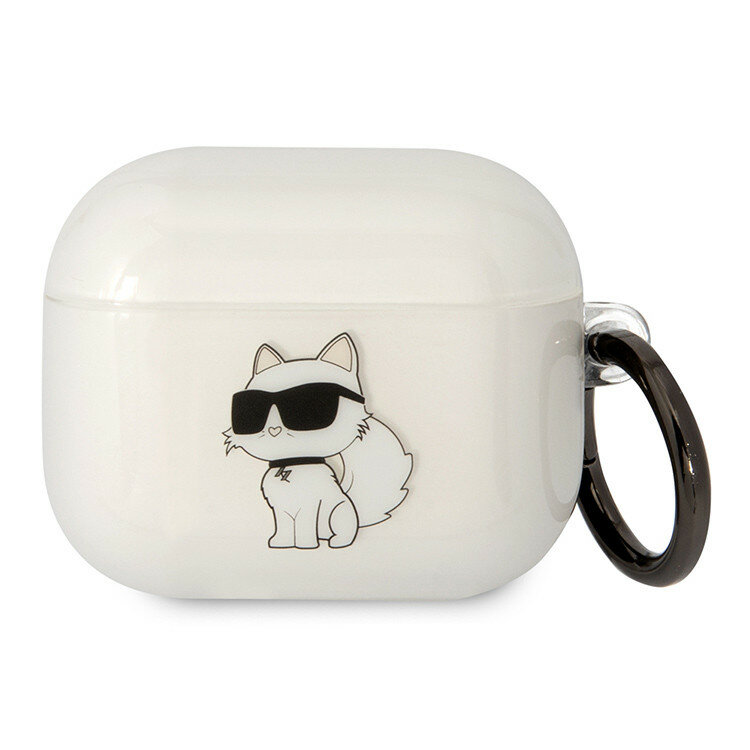 Чехол Karl Lagerfeld TPU with ring NFT Choupette для Airpods 3 (2021), цвет прозрачный (KLA3HNCHTCT)