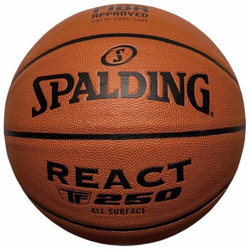 Мяч баскетбольный Spalding TF-250 React 76968z, размер 6, FIBA Approved баскетбольный мяч spalding react tf 250 fiba sz6 р 6
