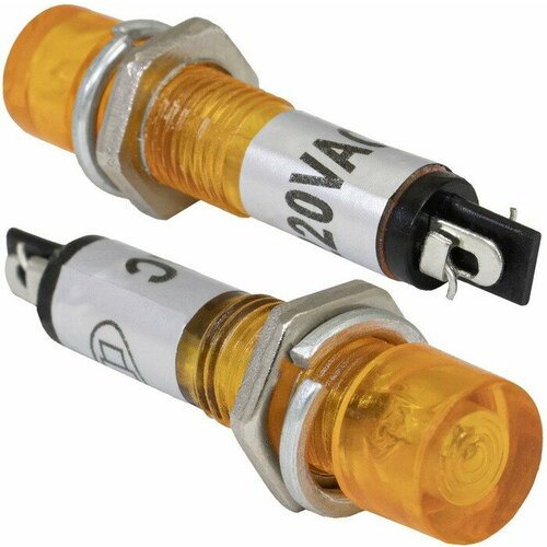 N-814-Y 220V Лампочка неоновая в корпусе N-814-Y 220 В жёлтая 990₽