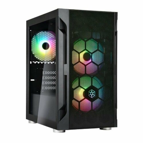 Корпус Silverstone SST-FAH1MB-PRO (812465) корпус microatx silverstone sst fah1mb без бп чёрный