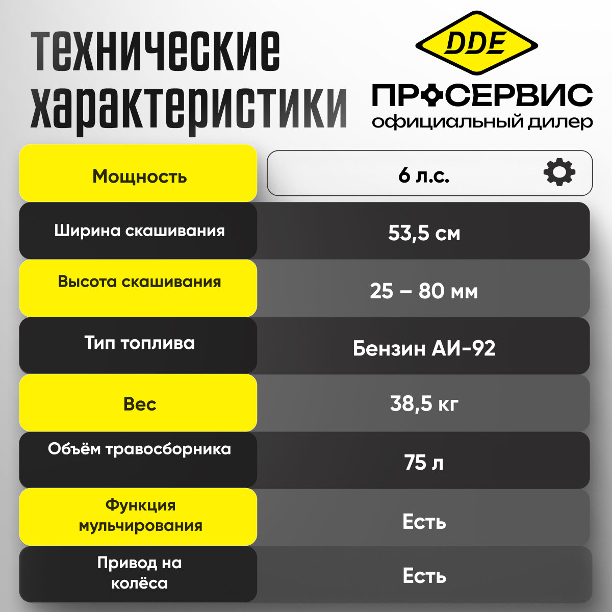 Бензиновая газонокосилка DDE - фото №11