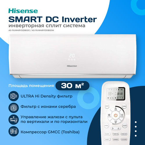 Сплит-система Hisense AS-11UW4RYDDB02G / AS-11UW4RYDDB02W