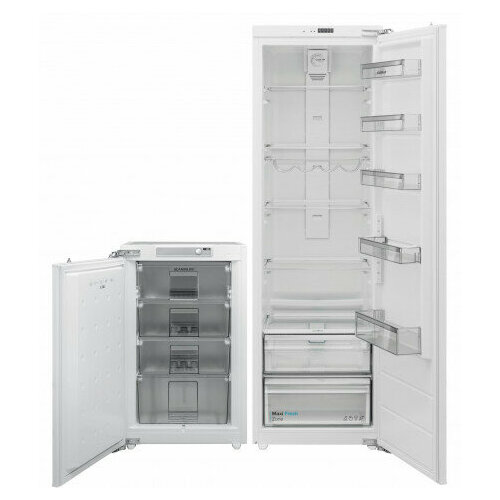 SCANDILUX комплект для установки в шкаф Встраиваемый холодильник RBI 524 EZ + Встраиваемый морозильник FBI 109 холодильник scandilux cnf 379 y00 s серый