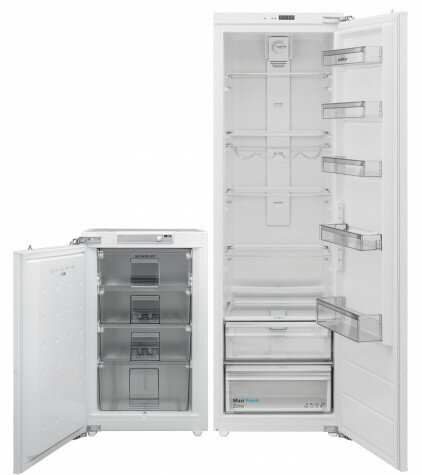 SCANDILUX комплект для установки в шкаф Встраиваемый холодильник RBI 524 EZ + Встраиваемый морозильник FBI 109