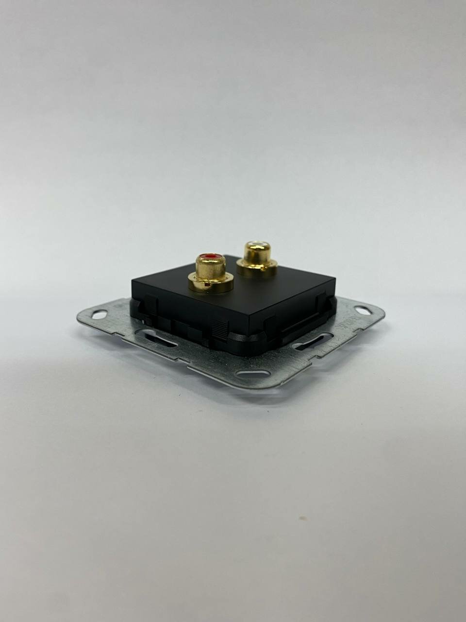System55 563210 Розетка RCA (2хRCA, под рамку, скрытая установка, черная матовая) Gira - фото №2
